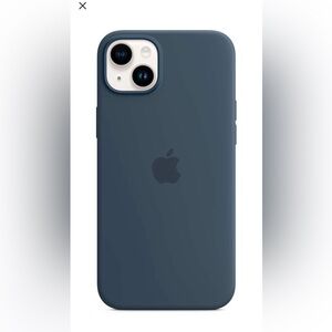 Apple brand iPhone Silicone Case - Storm Blue for iPhone 14 Plus